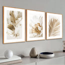 Kit com 3 Quadros Decorativos | Com moldura em madeira 40x60