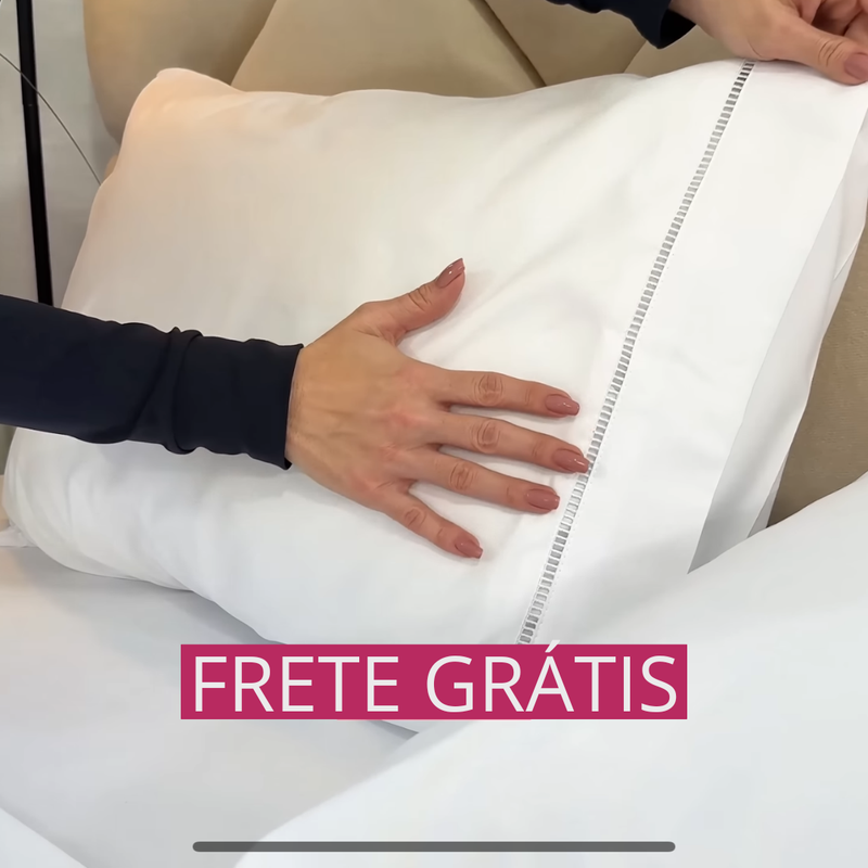 Kit Lençol Aconchego 400 fios | Microfibra percal acetinada