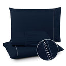 Kit Lençol Aconchego 400 fios | Microfibra percal acetinada