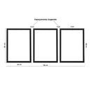 Kit com 3 Quadros Decorativos | Com moldura em madeira 40x60