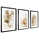 Kit com 3 Quadros Decorativos | Com moldura em madeira 40x60