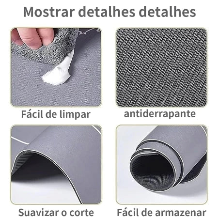 Tapete p/ banheiro | Rápida absorção | 58x39cm